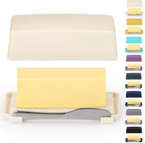 Butter Dish With Lid For Countertop, Kyraton Butter Crock With Stainless Steel Multipurpose Butter Knife, Butter Container, Kitchen Gift For Wife