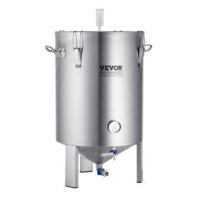 VEVOR 304 Stainless Steel Kettle, 16 GALLON Beer Brew Fermentor, Brew Bucket Fermentor for Brewing, Home Brewing Supplies with Base