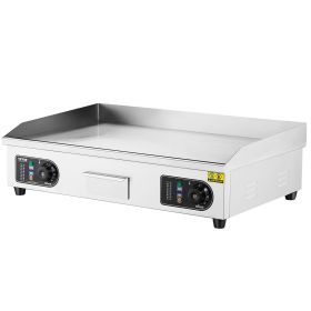 VEVOR Commercial Electric Griddle, 4400W Countertop Flat Top Grill, 122-572 F Adjustable Temp