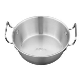 Double Ear Soup Bowl Snack Bowl for Household or Commerial (Color: Retro, Type: 17cm)
